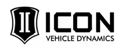 A black and white image of the icon vehicle dynamics logo.