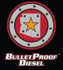 A bullet proof diesel logo with the state of arizona in the center.