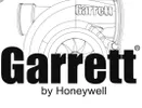 A black and white image of the logo for garrett by honeywell.