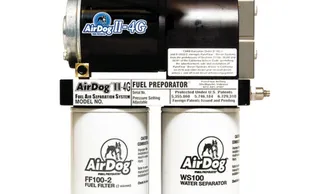 A picture of an airdog fuel pump and filter.