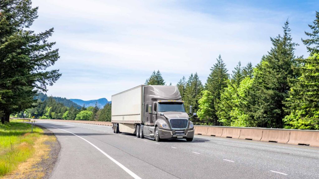 Truck on the highway